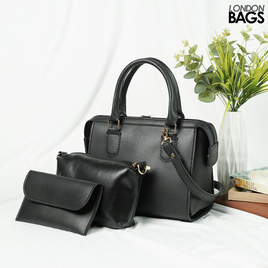 Civic Bag Set of 3 Black