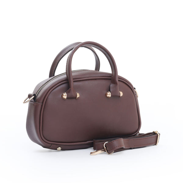 Monty Bowler Bag - Mehroon