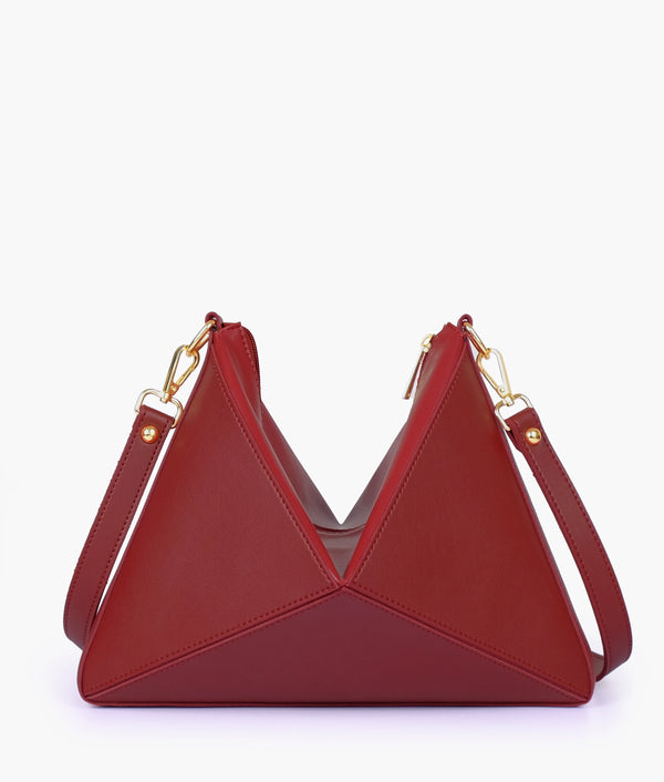 Maroon Triangle Flex Bag